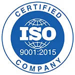 Certified ISO Company - 9001:2015